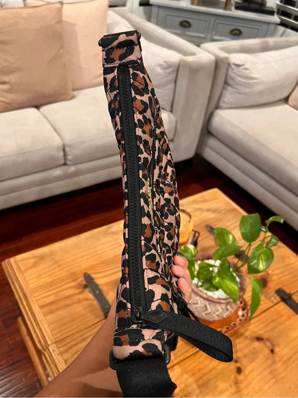 Kate Spade Quilted Leopard Print Sling Bag